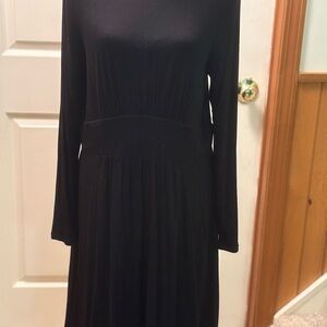 Boden Elegant Black Long Sleeve Dress